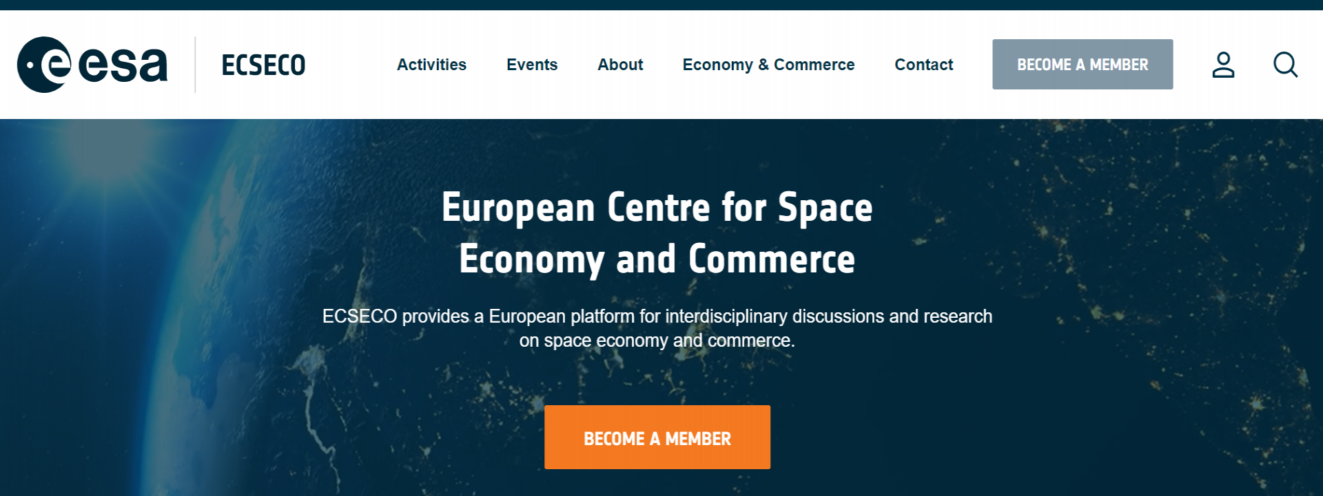 ECSECO, the European Centre for Space Economy and Commerce